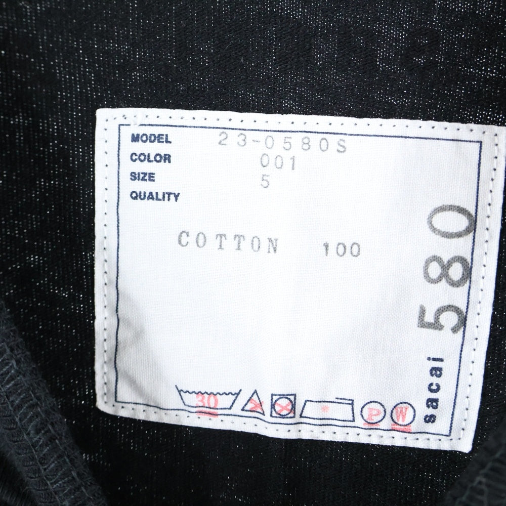 Sacai(サカイ) 23AW INTERSTELLAR T-Shirt インターステラー プリント半袖Tシャツ カットソー ブラック 23-0580S