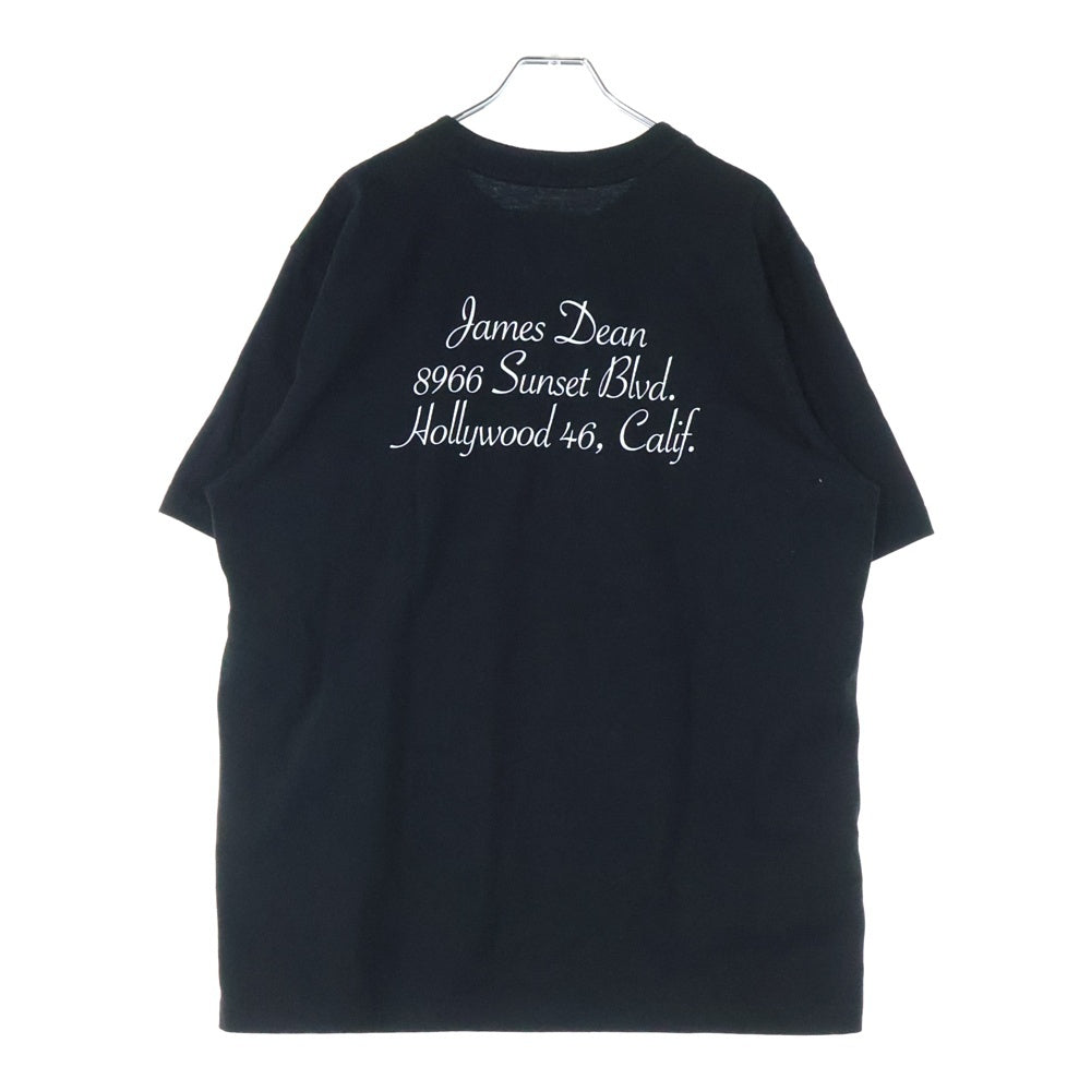 Sacai(サカイ) 25SS James Dean T-Shirt ジェームズディーン プリントロゴ 半袖Tシャツ カットソー ブラック 25-0919S