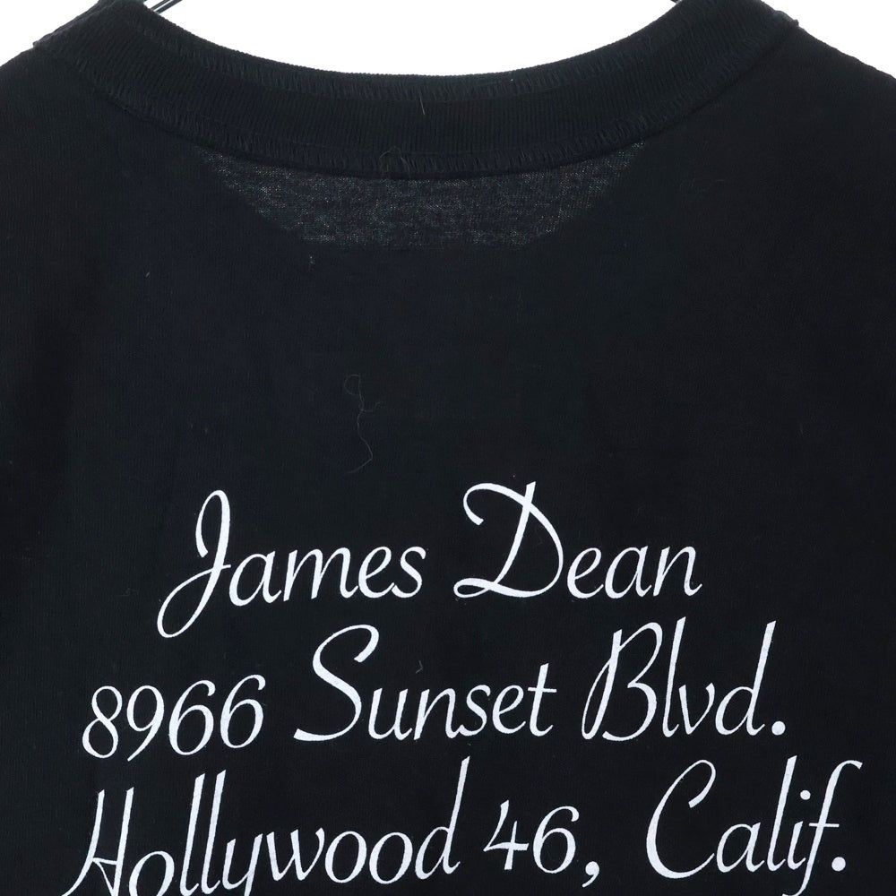 Sacai(サカイ) 25SS James Dean T-Shirt ジェームズディーン プリントロゴ 半袖Tシャツ カットソー ブラック 25-0919S