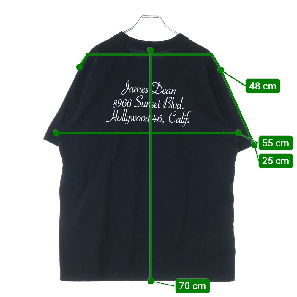 Sacai(サカイ) 25SS James Dean T-Shirt ジェームズディーン プリントロゴ 半袖Tシャツ カットソー ブラック 25-0919S