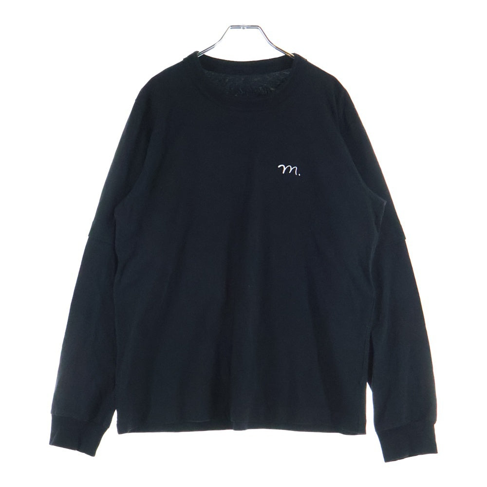 Sacai(サカイ) 22AW MADSAKI L/S T-Shirt マッドサキ レイヤード長袖Tシャツ カットソー ブラック 22-0407S