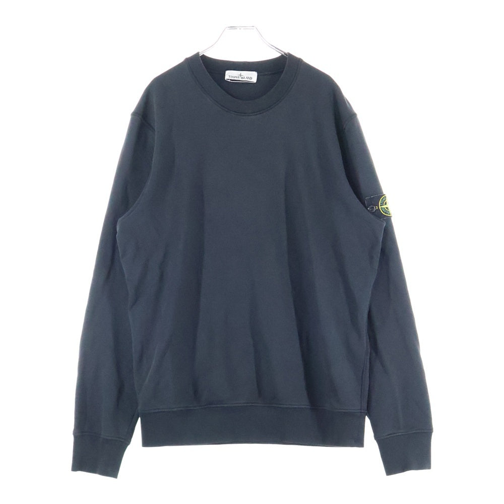 STONE ISLAND(ストーンアイランド) 24SS コットン クルーネック スウェットシャツ ネイビー 801563051