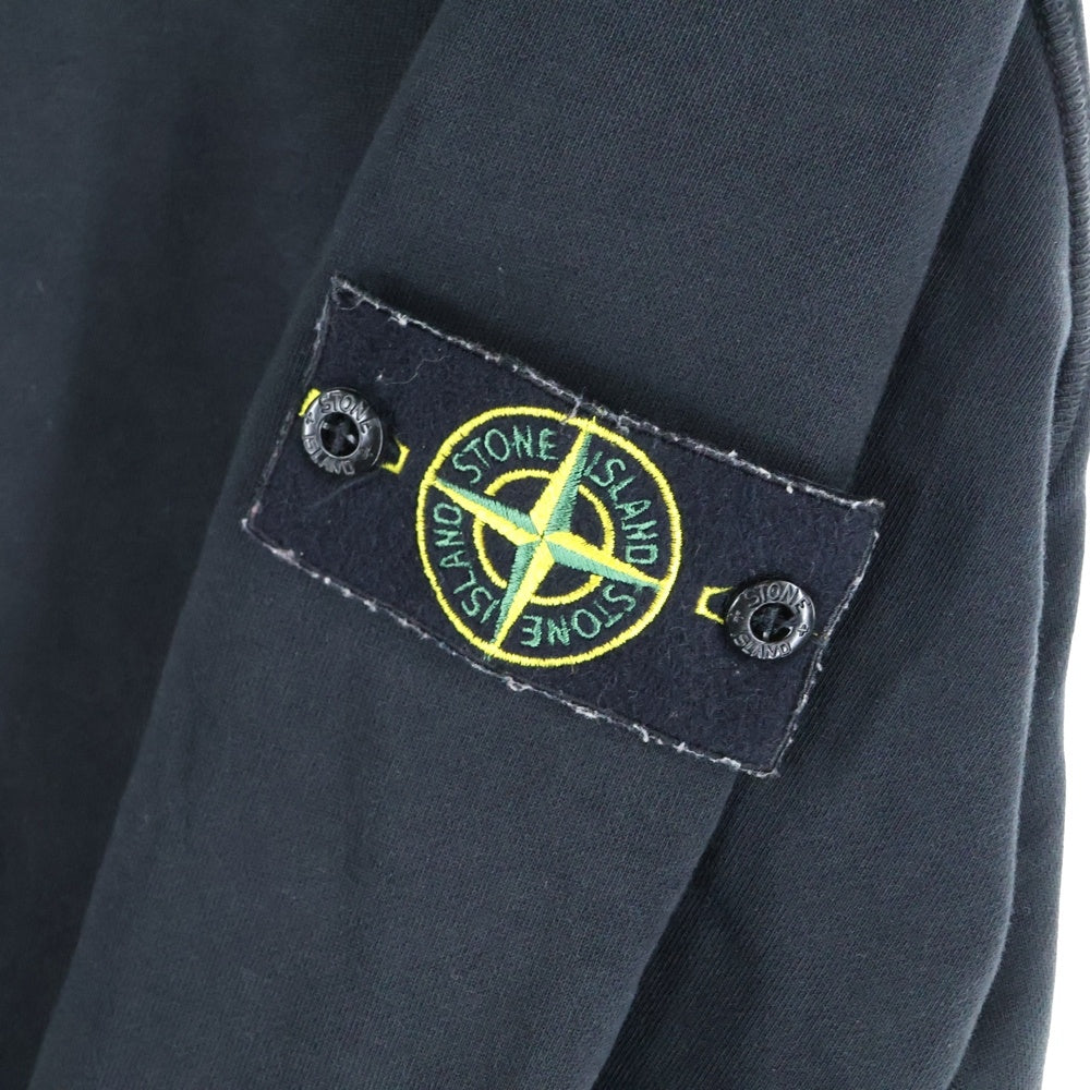STONE ISLAND(ストーンアイランド) 24SS コットン クルーネック スウェットシャツ ネイビー 801563051