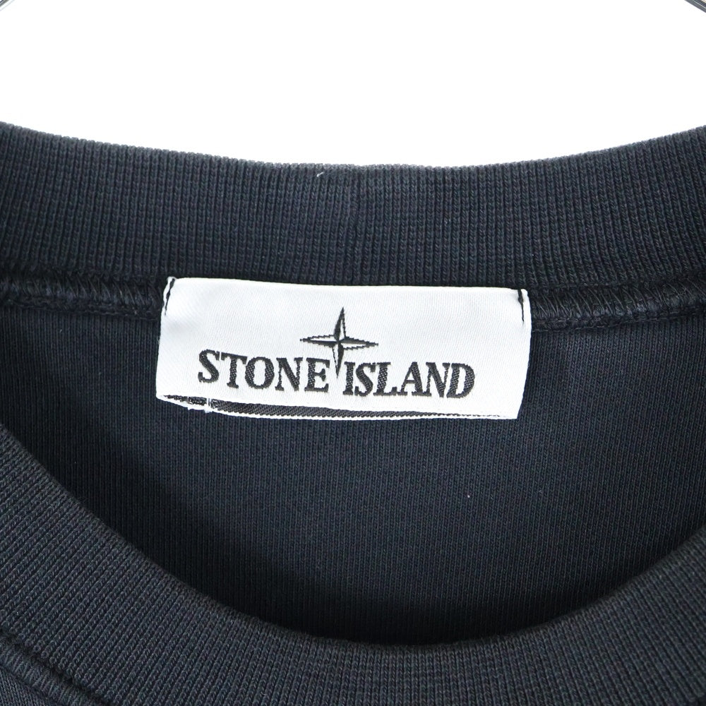 STONE ISLAND(ストーンアイランド) 24SS コットン クルーネック スウェットシャツ ネイビー 801563051