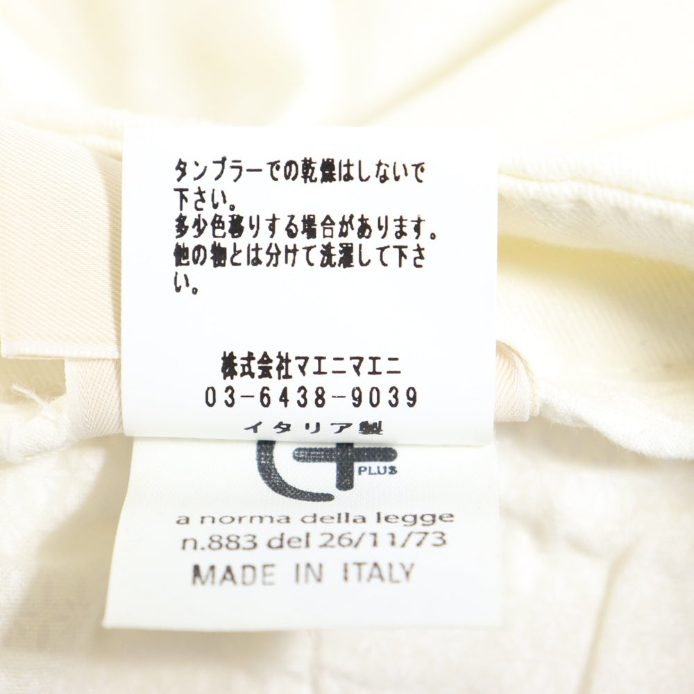 NO BRAND(ノーブランド) C+ (シープラス) RIDMARK ストレートチノパンツ ホワイト
