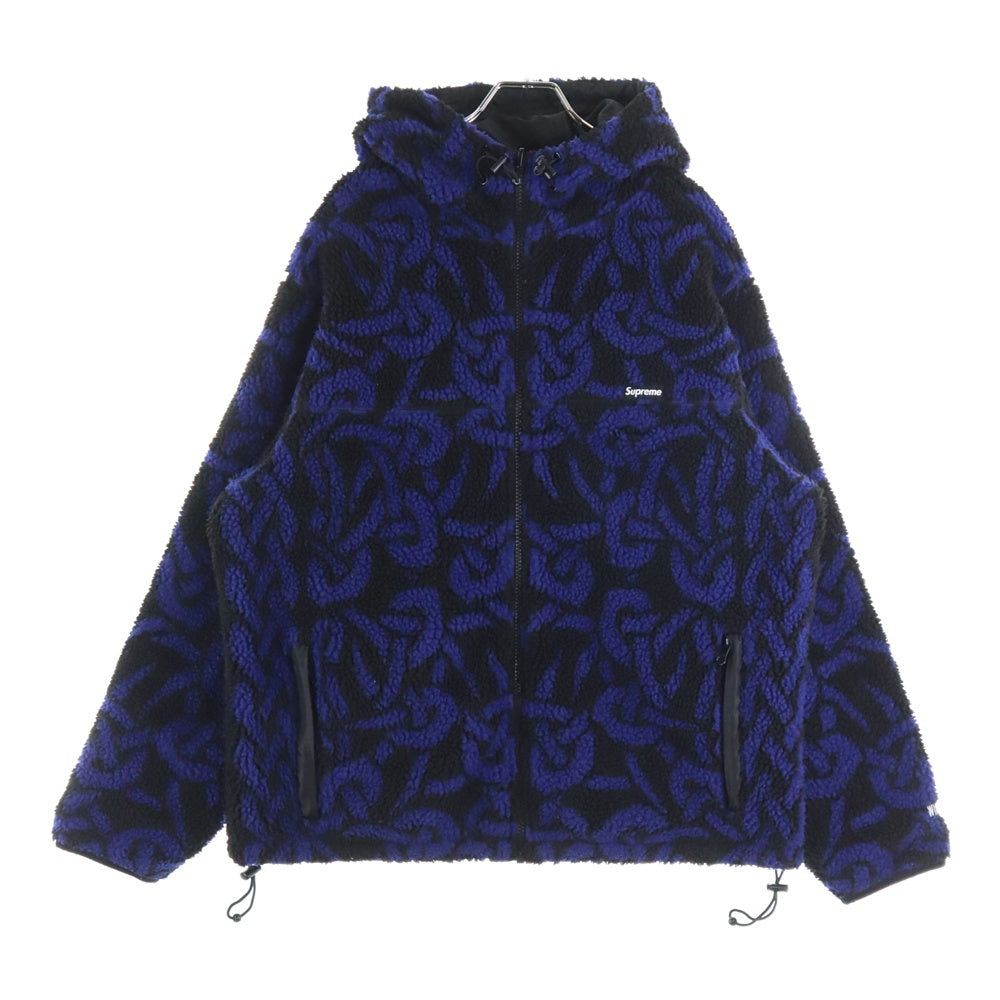SUPREME(シュプリーム) 21AW Celtic Knot Reversible WINDSTOPPER Fleece Hooded Jacket セルティック ノット リバーシブル ウインドストッパー フリースフーデッドジャケット