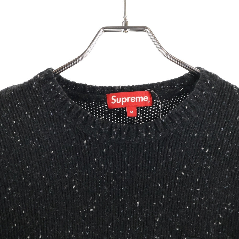 SUPREME(シュプリーム) 22AW Small Box Speckls Sweater スモールボックス スペクルドニットセーター ブラック