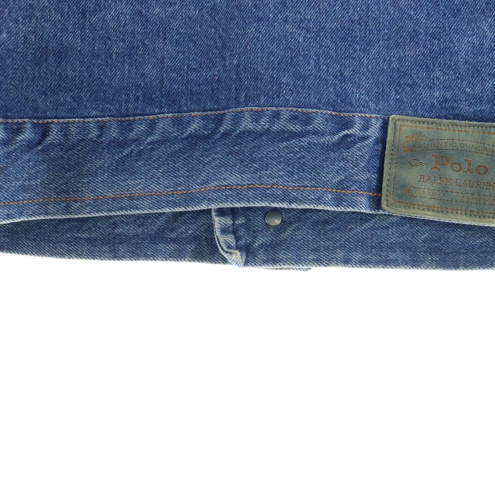 POLO RALPH LAUREN(ポロラルフローレン) 80s VINTAGE 襟コーデユロイ 4ポケット デニムジャケット ジージャン インディゴ