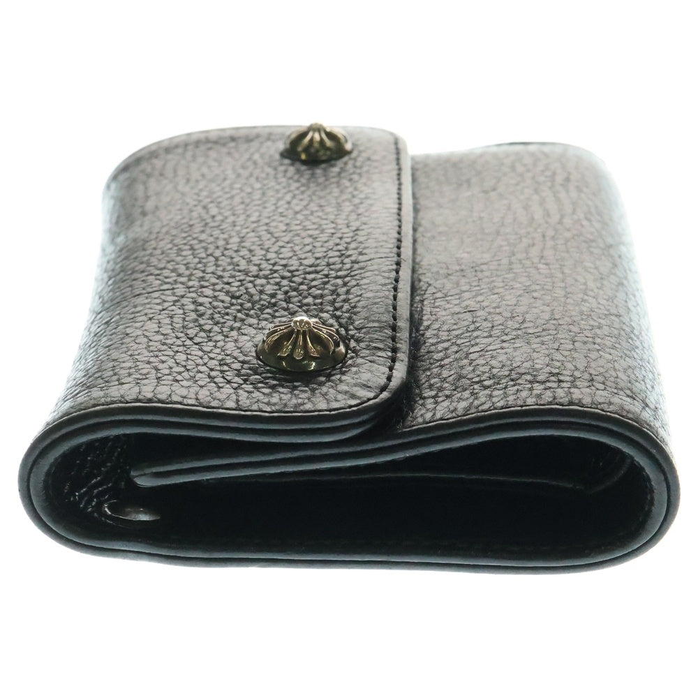 CHROME HEARTS(クロムハーツ) WAVE MINI ウェーブミニ レザーウォレット 財布 ブラック BCA373