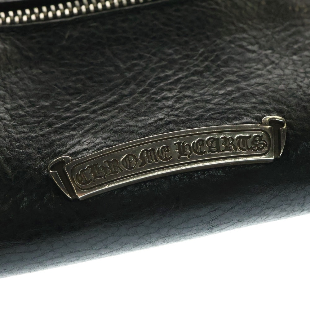 CHROME HEARTS(クロムハーツ) WAVE MINI ウェーブミニ レザーウォレット 財布 ブラック BCA373