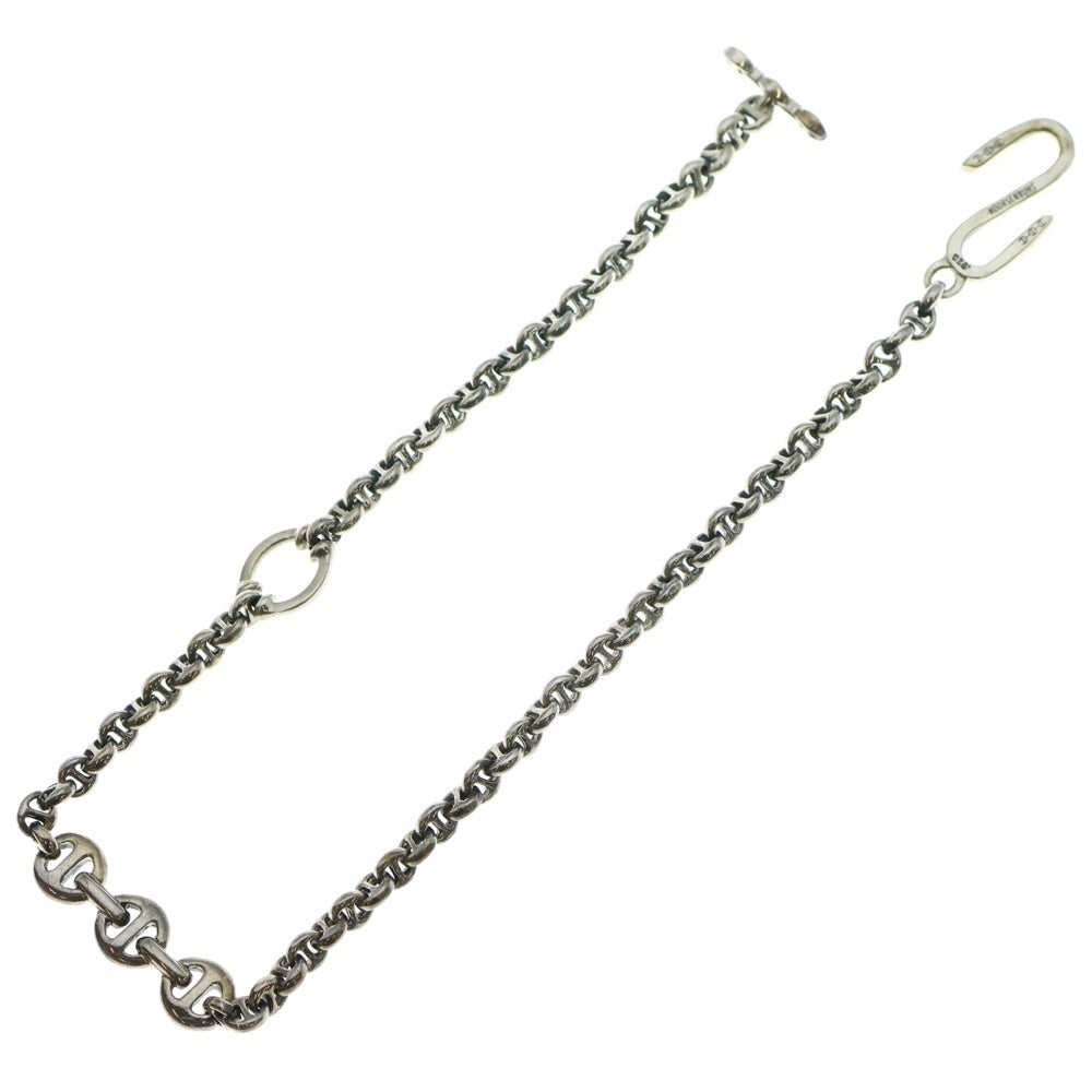 HOORSENBUHS(ホーセンブース) 5MM OPEN-LINK WALLET CHAIN WITH DIAMONDS オープンリンク ダイヤ ウォレットチェーン シルバー HB067