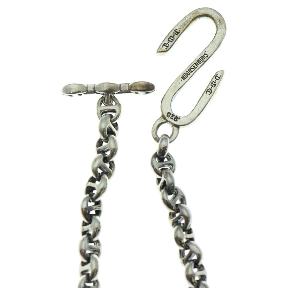 HOORSENBUHS(ホーセンブース) 5MM OPEN-LINK WALLET CHAIN WITH DIAMONDS オープンリンク ダイヤ ウォレットチェーン シルバー HB067
