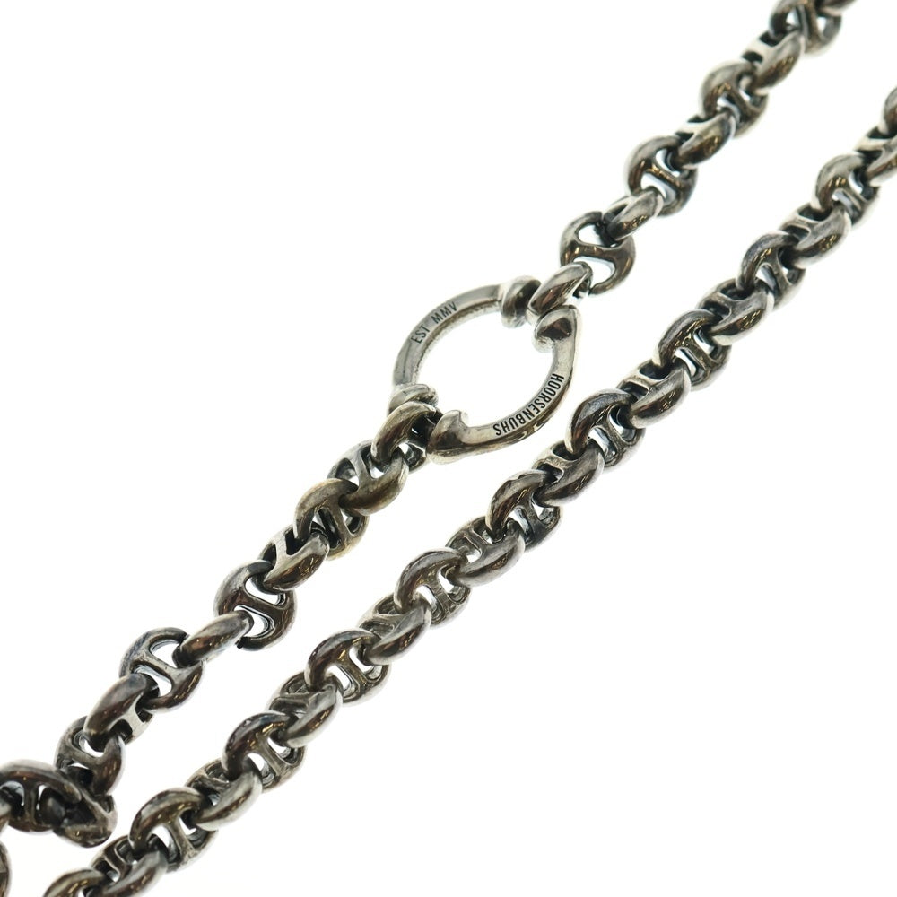 HOORSENBUHS(ホーセンブース) 5MM OPEN-LINK WALLET CHAIN WITH DIAMONDS オープンリンク ダイヤ ウォレットチェーン シルバー HB067
