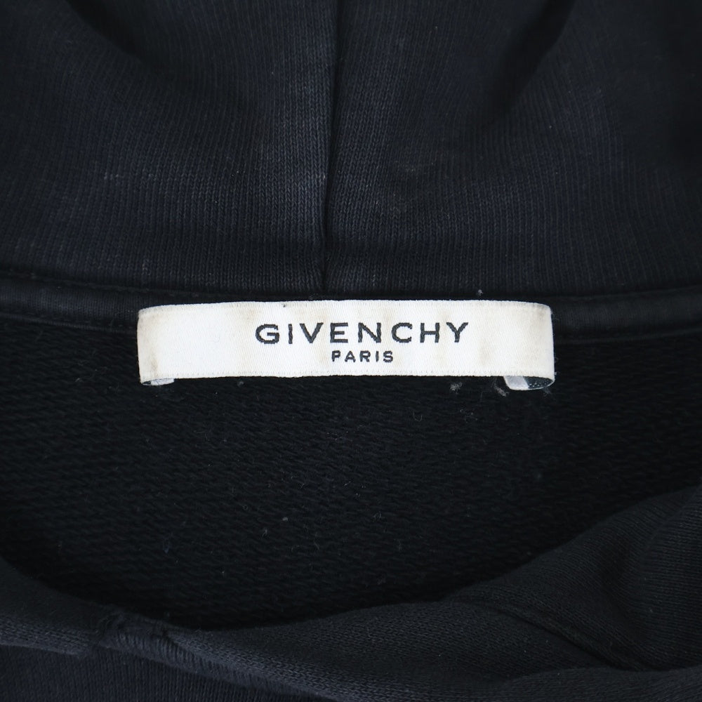 GIVENCHY(ジバンシィ) ストライプ マルチカラーロゴ プルオーバーパーカー フーディー BWJ0073Z1X ブラック