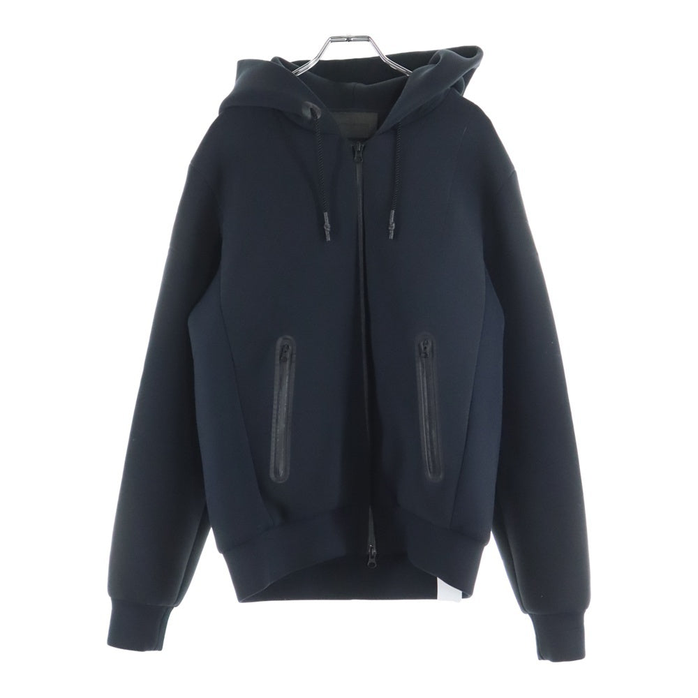 FUMITO GANRYU(フミトガンリュウ) 19SS WATER RESISTANT HOODY ボンディング ジップアップパーカー ブラック