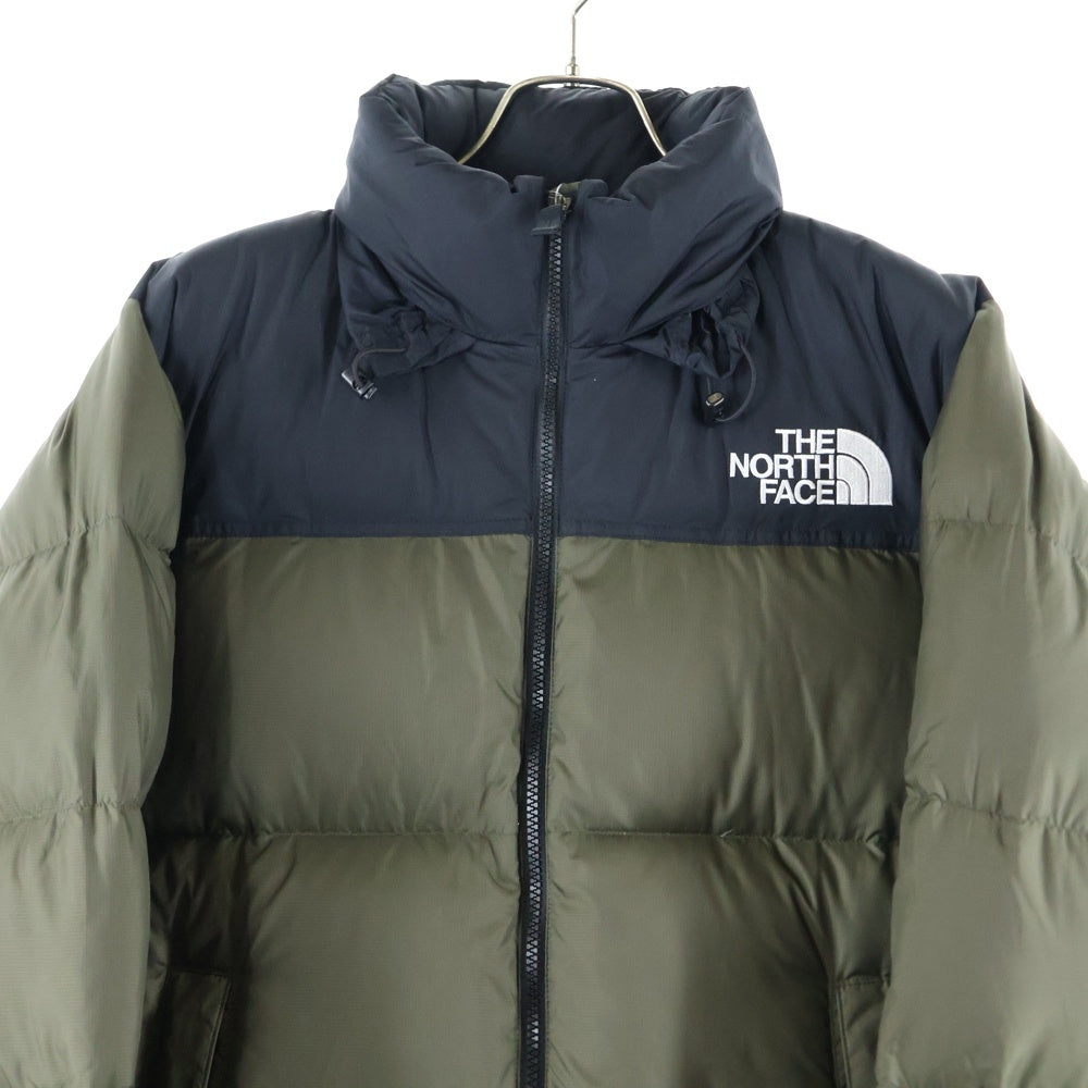 THE NORTH FACE(ザノースフェイス) NUPTSE JACKET ヌプシ ジップアップ フーデッド ダウンジャケット カーキ ND91841