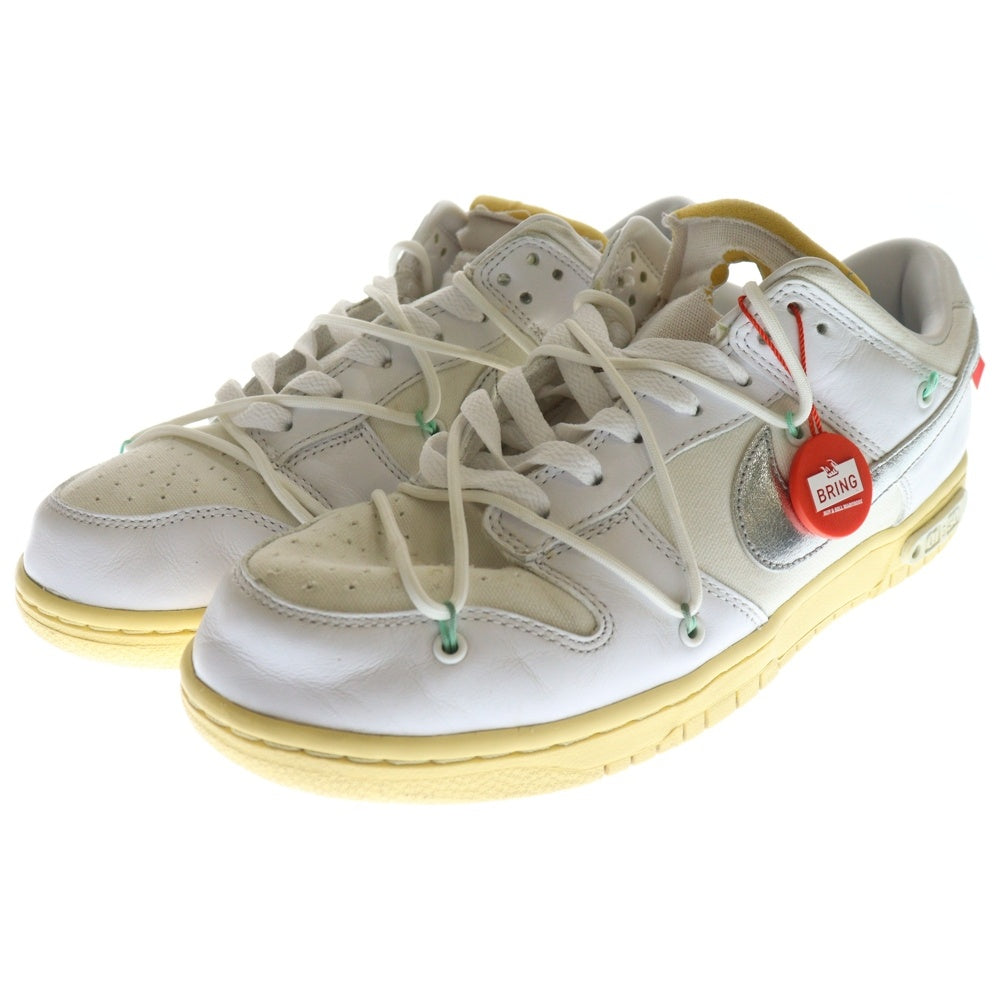 NIKE(ナイキ) ×OFF-WHITE DUNK LOW 1 OF 50 DM1602-127 オフホワイト ダンクロー 1オブ50 ローカットスニーカー ホワイト US10/28cm