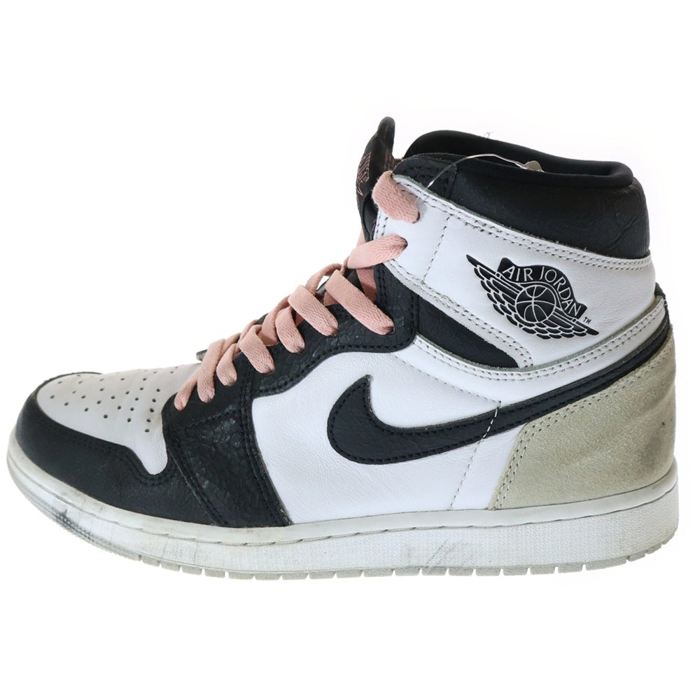 NIKE(ナイキ) AIR JORDAN 1 HIGH OG Bleached Coral 555088-108 エアジョーダン 1 ブリーチドコーラル ハイカットスニーカー グレー US9/27cm