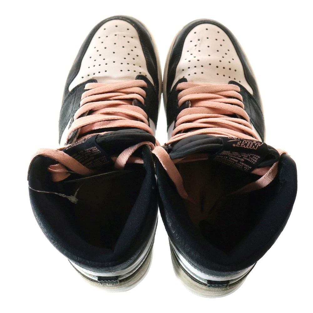 NIKE(ナイキ) AIR JORDAN 1 HIGH OG Bleached Coral 555088-108 エアジョーダン 1 ブリーチドコーラル ハイカットスニーカー グレー US9/27cm