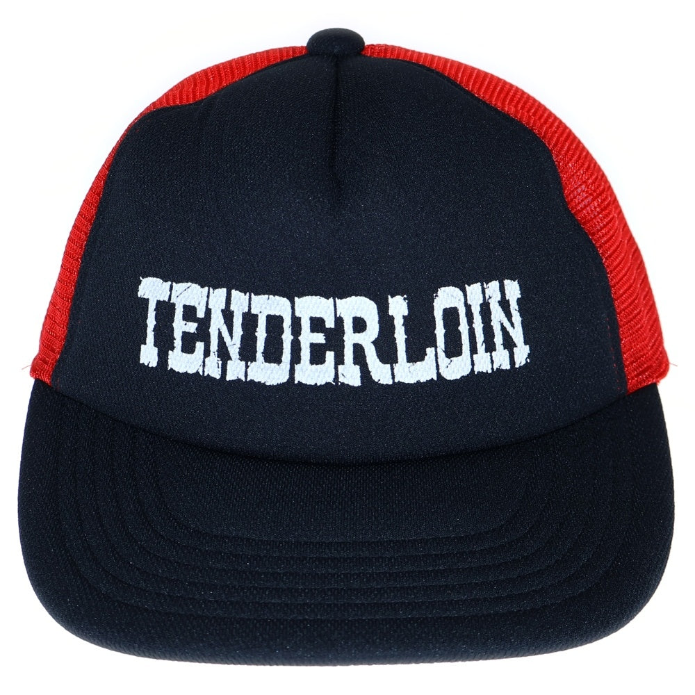 TENDERLOIN(テンダーロイン) Mesh Cap メッシュキャップ ロゴ ベースボールキャップ ブラック/レッド 日本製