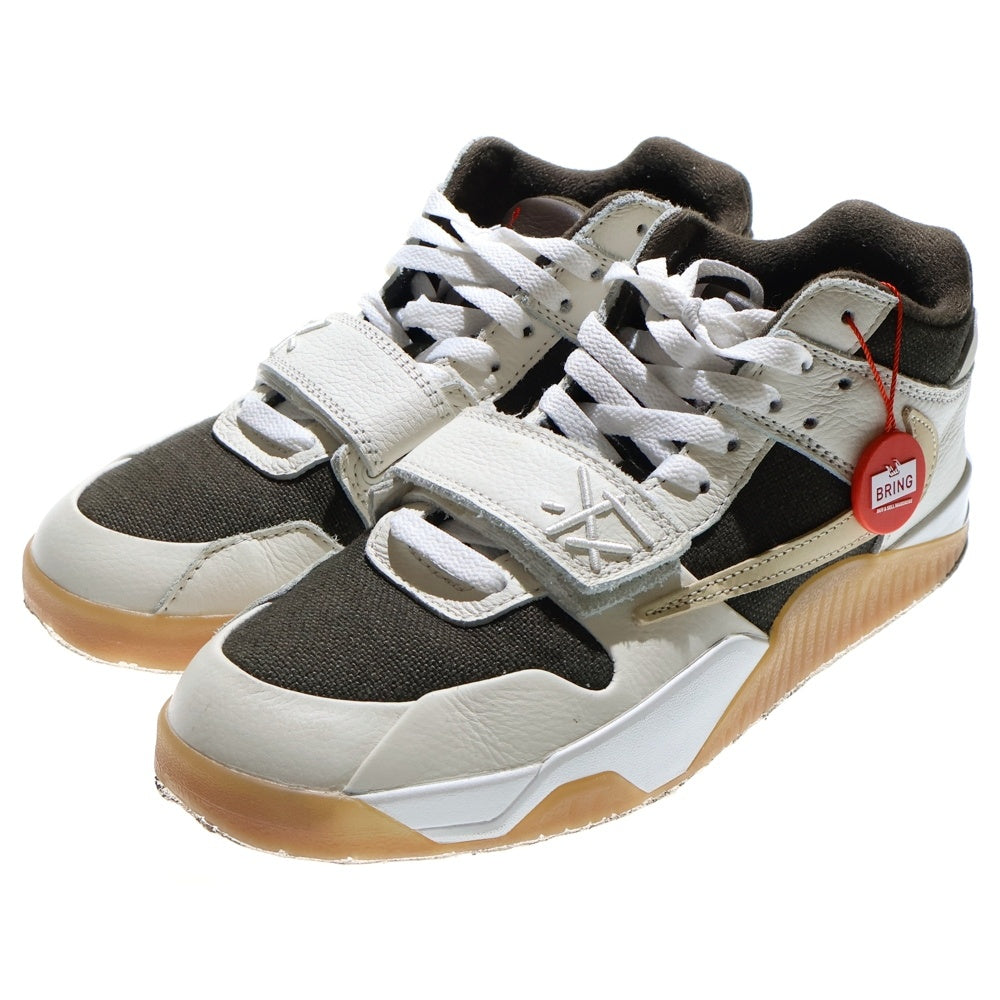 NIKE(ナイキ) ×TRAVIS SCOTT JORDAN JUMPMAN JACK トラヴィススコット ジョーダン ジャンプマン ローカットスニーカー ホワイト/ブラウン US8.5/26.5cm FZ8117‐100
