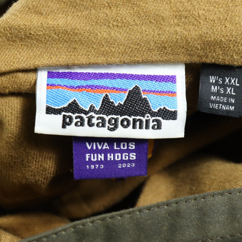 PATAGONIA(パタゴニア) 23AW Waxed Cotton Jacket ワックス ジップアップ コットンジャケット カーキ STY26825FA23