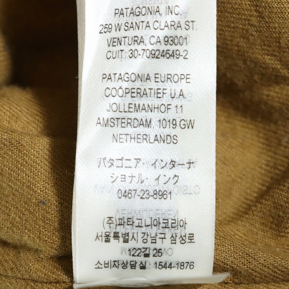 PATAGONIA(パタゴニア) 23AW Waxed Cotton Jacket ワックス ジップアップ コットンジャケット カーキ STY26825FA23