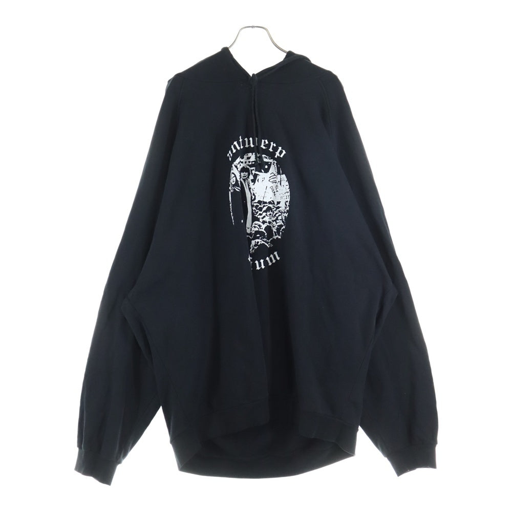 RAF SIMONS(ラフシモンズ) 21SS ARCHIVE REDUX ANTWARP PRINT Antwarp アーカイブ リダックス アントワープ プルオーバーパーカー A01-125 19004-00099 ブラック