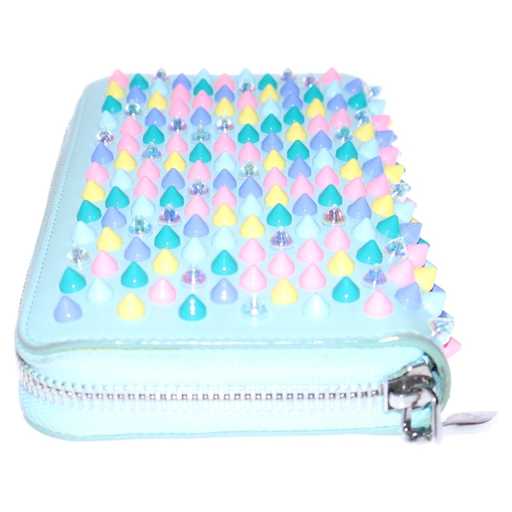 CHRISTIAN LOUBOUTIN(クリスチャンルブタン) PANETTONE パネトーネ フルスタッズ ラウンドジップ レザー ロングウォレット 長財布 マルチカラー 1175100