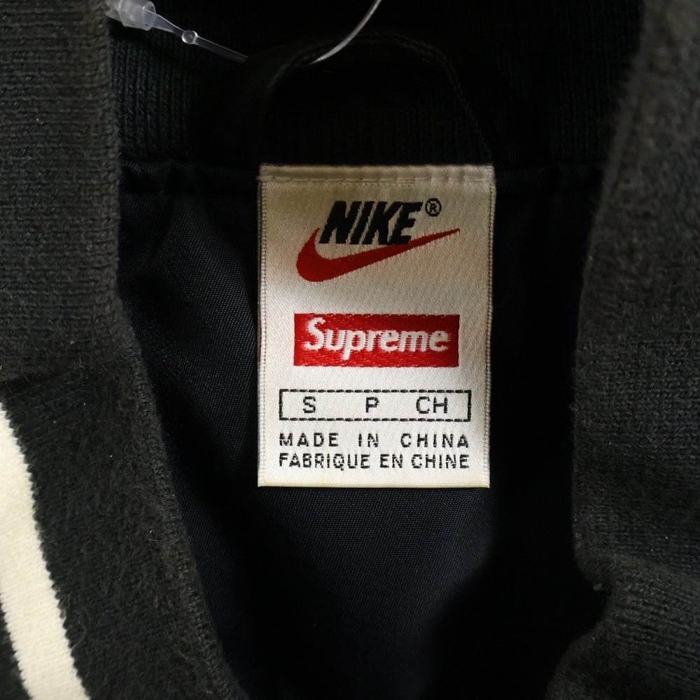 SUPREME(シュプリーム) 18SS×NIKE NBA Teams Warm-Up Jacket ナイキ エヌビーエー ロゴエンブロイダリー ウォームアップ スタジアムジャケット ブラック AO3631-010