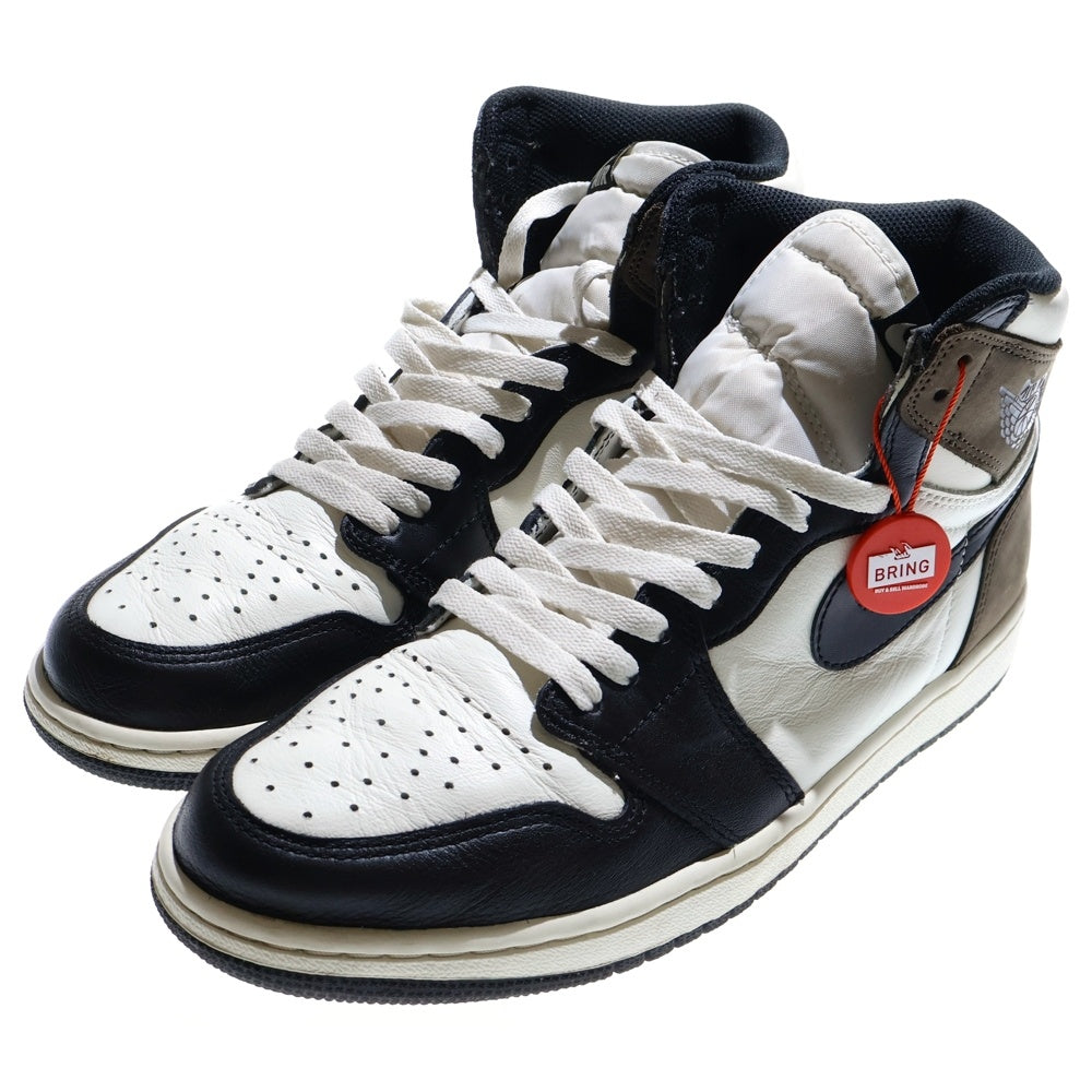 NIKE(ナイキ) AIR JORDAN 1 RETRO HIGH OG DARK MOCHA 555088-105 エアジョーダン1 ダークモカ ハイカットスニーカー シューズ ブラック/ブラウン US10.5/28.5cm