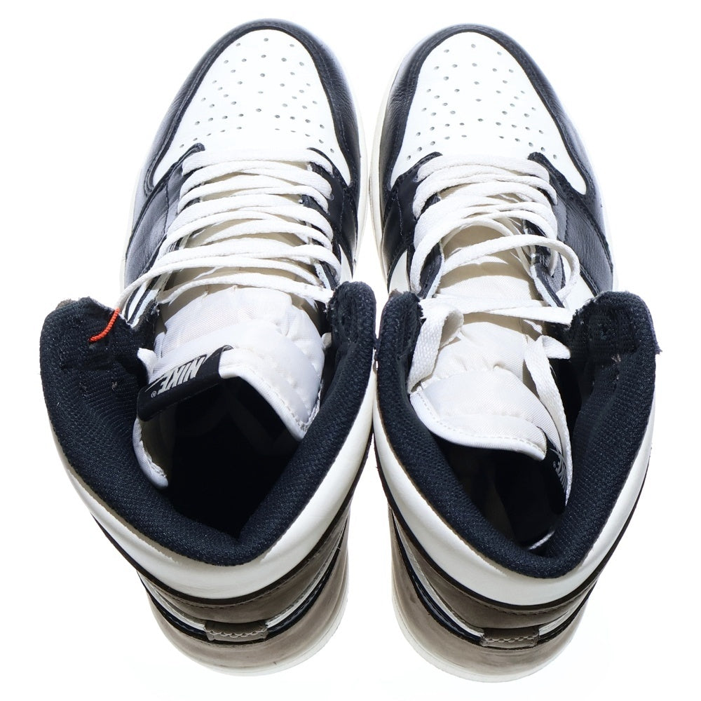 NIKE(ナイキ) AIR JORDAN 1 RETRO HIGH OG DARK MOCHA 555088-105 エアジョーダン1 ダークモカ ハイカットスニーカー シューズ ブラック/ブラウン US10.5/28.5cm