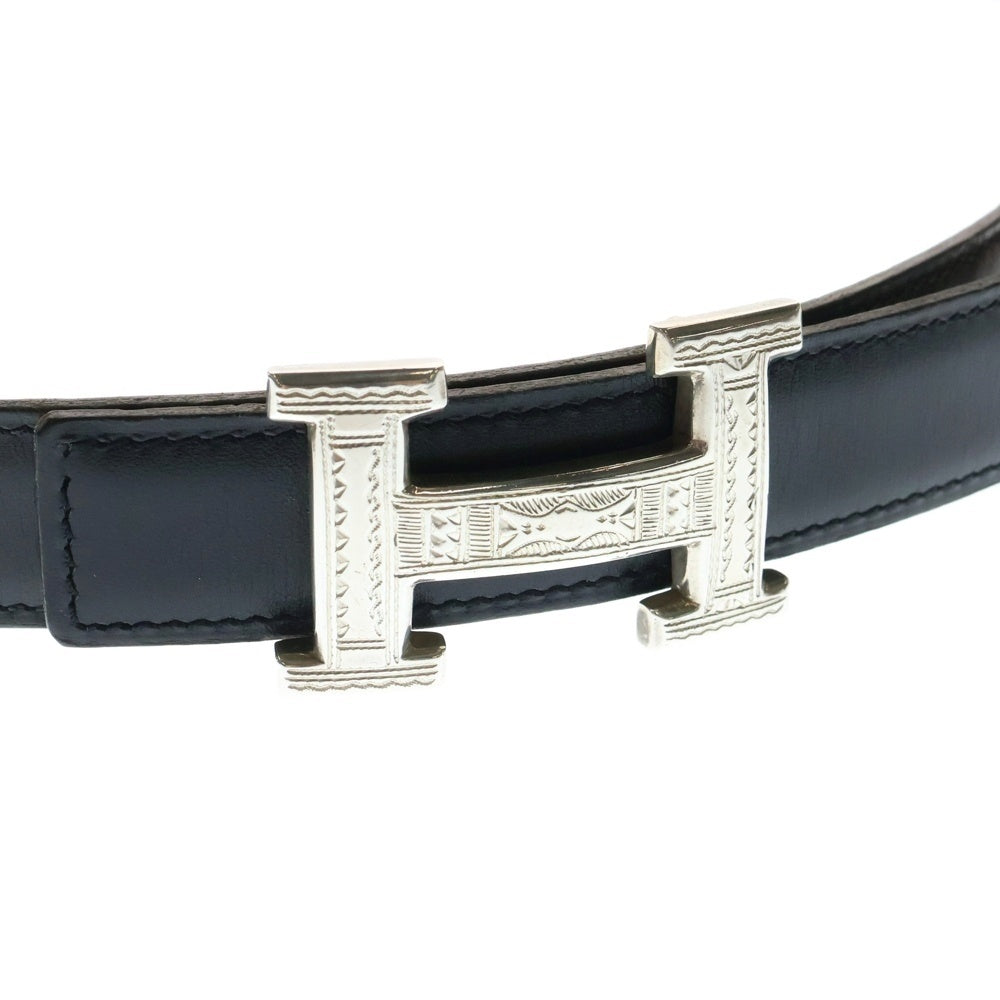 HERMES(エルメス) トゥアレグ ミニコンスタンスベルト 24mm □B刻印 シルバー/ブラック
