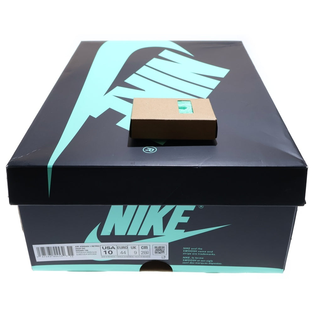 NIKE(ナイキ) AIR JORDAN 1 HI OG GREEN GLOW エアジョーダン グリーングロウ ハイカットスニーカー ライトグリーン US10/28cm DZ5485-130