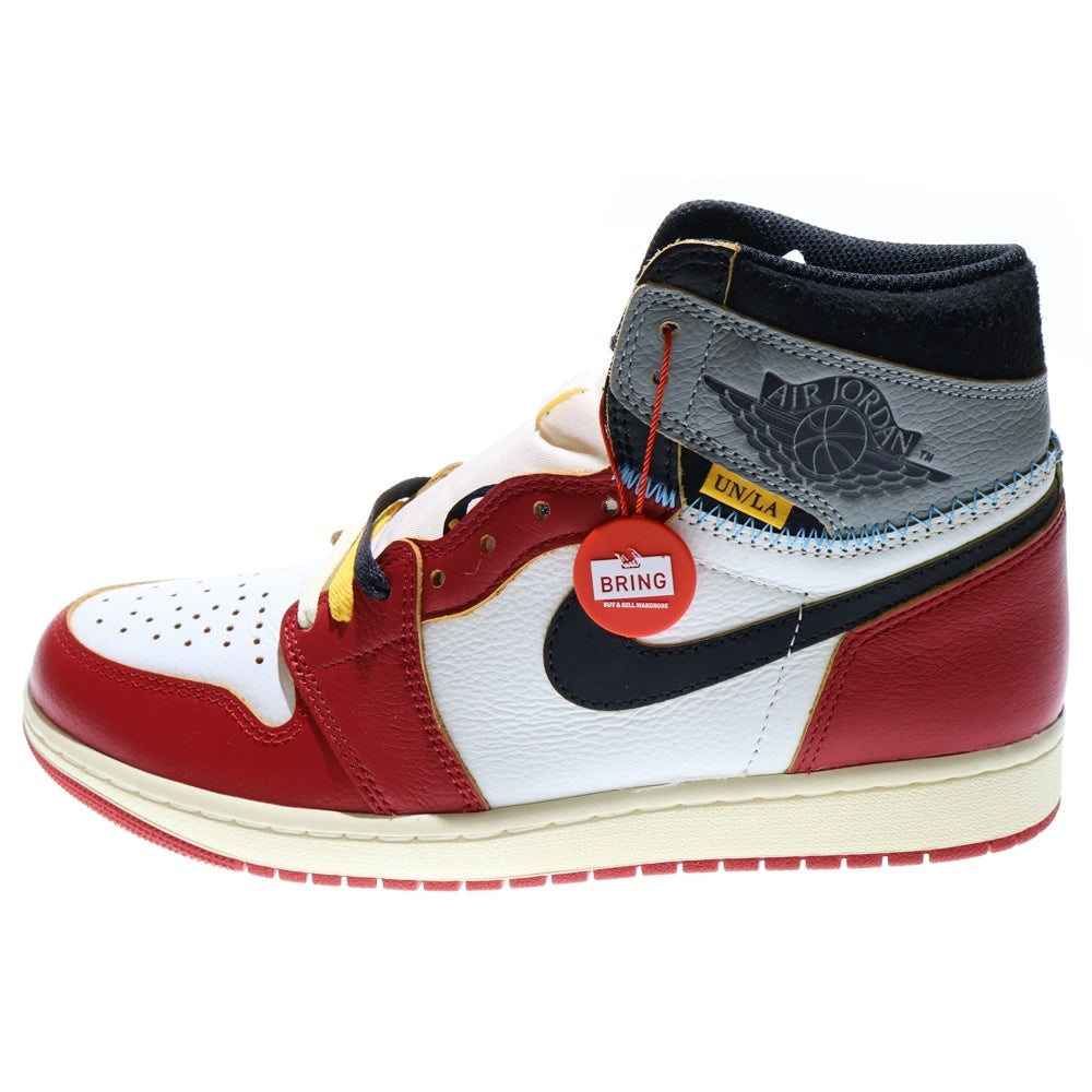 NIKE(ナイキ) ×UNION ユニオン AIR JORDAN 1 RETRO HIGH OG Chicago エアジョーダン1 ハイ ハイカットスニーカー シカゴ レッド/ホワイト US10/28cm HV8563-600