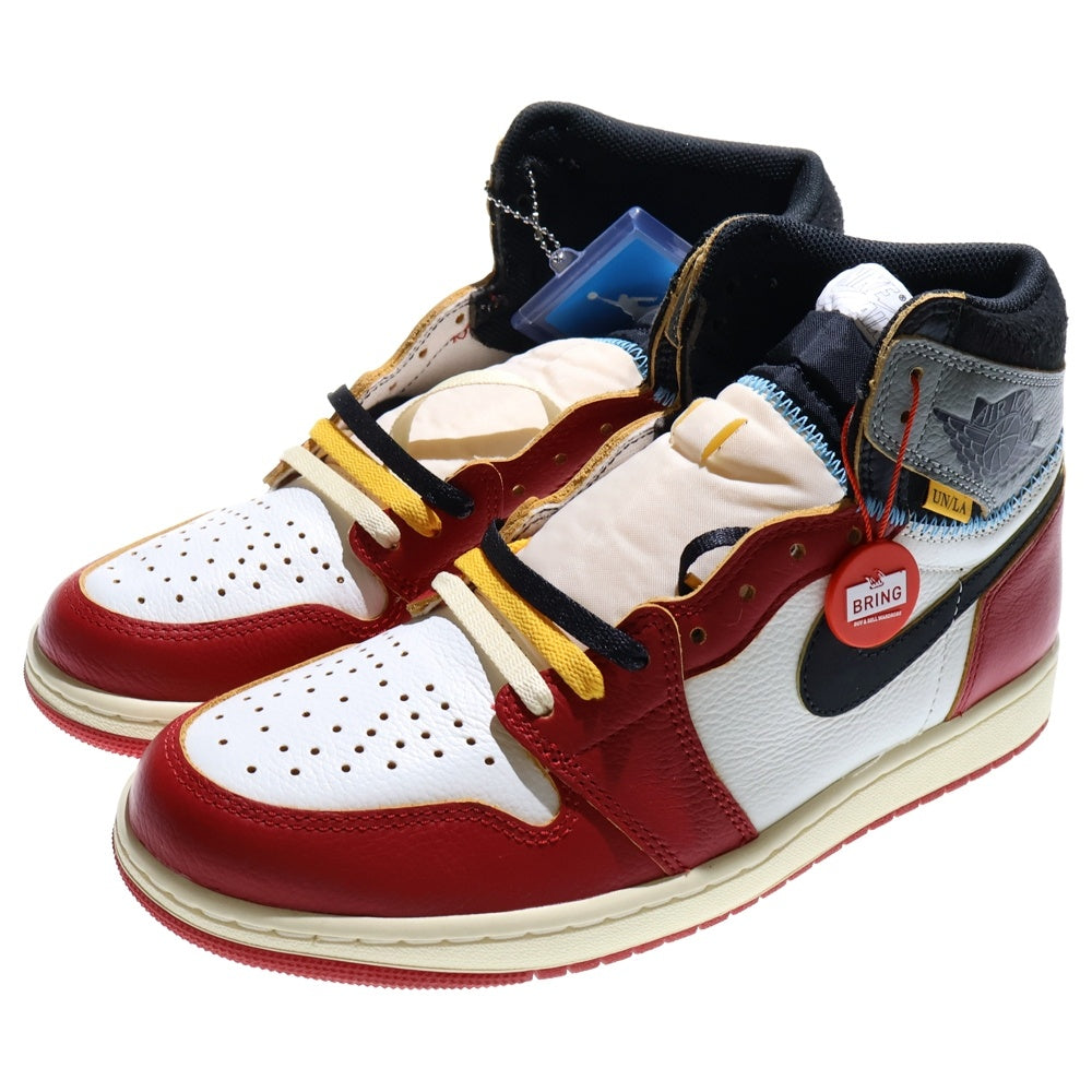 NIKE(ナイキ) ×UNION ユニオン AIR JORDAN 1 RETRO HIGH OG Chicago エアジョーダン1 ハイ ハイカットスニーカー シカゴ レッド/ホワイト US10/28cm HV8563-600