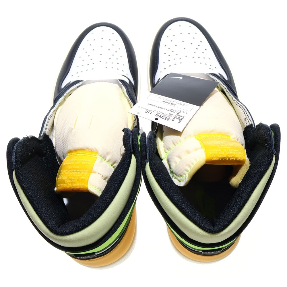 NIKE(ナイキ) AIR JORDAN1 RETRO HIGH OG Volt Gold 555088-118 エアジョーダン1 ハイカットスニーカー ボルトゴールド イエロー/ホワイト US10/28cm