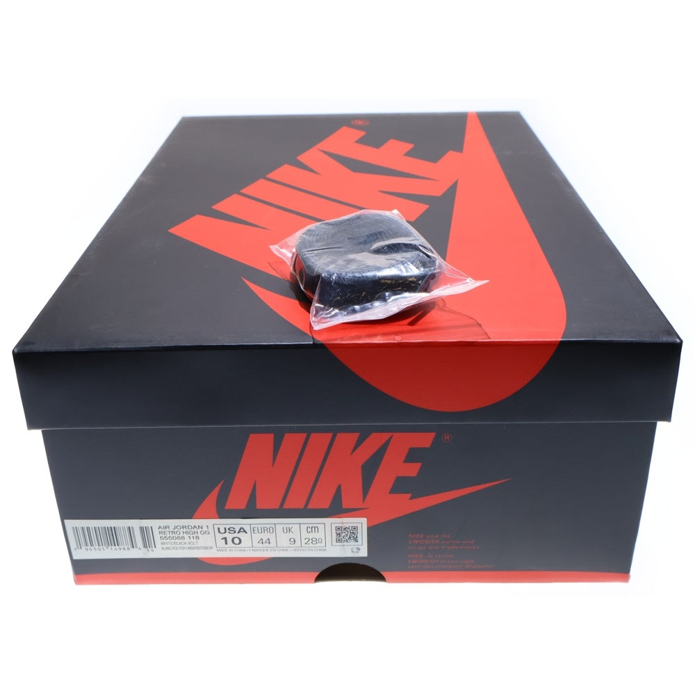 NIKE(ナイキ) AIR JORDAN1 RETRO HIGH OG Volt Gold 555088-118 エアジョーダン1 ハイカットスニーカー ボルトゴールド イエロー/ホワイト US10/28cm