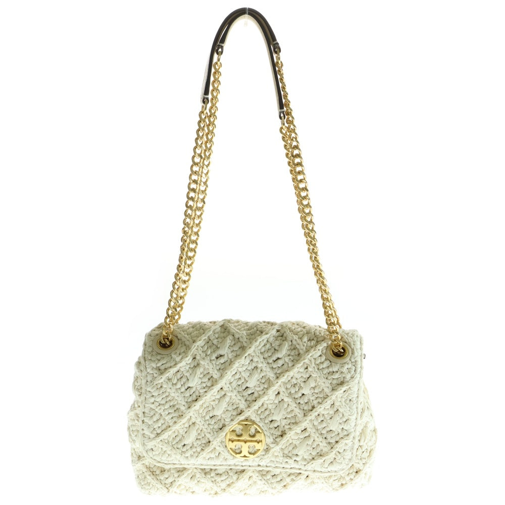 TORY BURCH(トリー バーチ) ラフィア チェーンショルダーバッグ ベージュ レディース 1000440