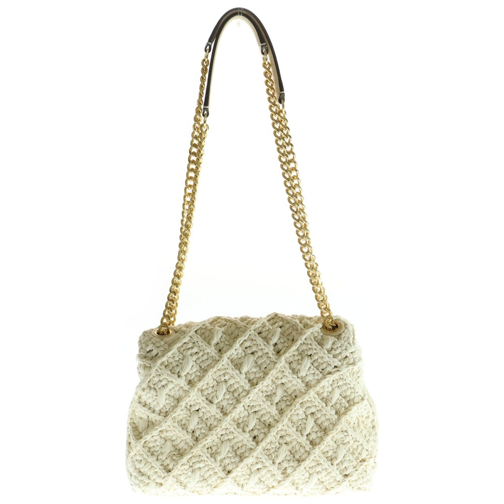 TORY BURCH(トリー バーチ) ラフィア チェーンショルダーバッグ ベージュ レディース 1000440