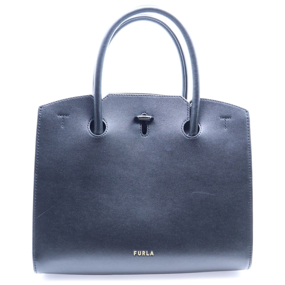 FURLA(フルラ) GENESI M TOTE サイドボア ハンドバッグ レディース ブラック 805059