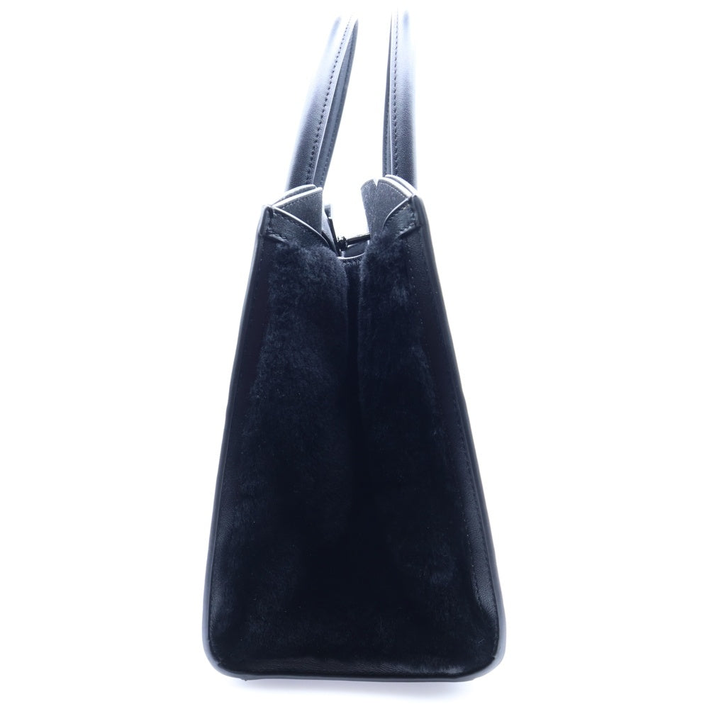 FURLA(フルラ) GENESI M TOTE サイドボア ハンドバッグ レディース ブラック 805059