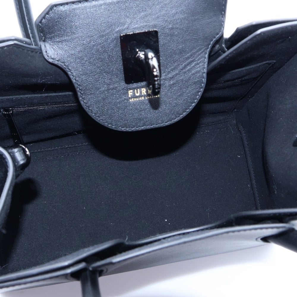 FURLA(フルラ) GENESI M TOTE サイドボア ハンドバッグ レディース ブラック 805059