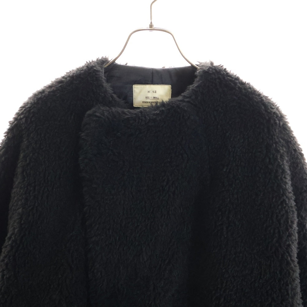 HYKE(ハイク) 21AW FAUX SHEARLING JACKET フェイクファーシリアリングジャケット レディース ブラック 17308