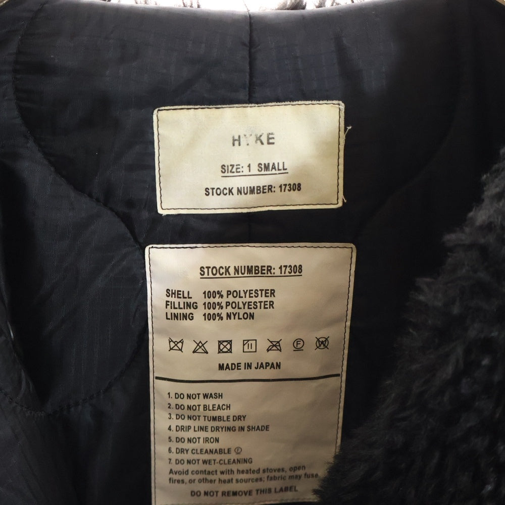 HYKE(ハイク) 21AW FAUX SHEARLING JACKET フェイクファーシリアリングジャケット レディース ブラック 17308