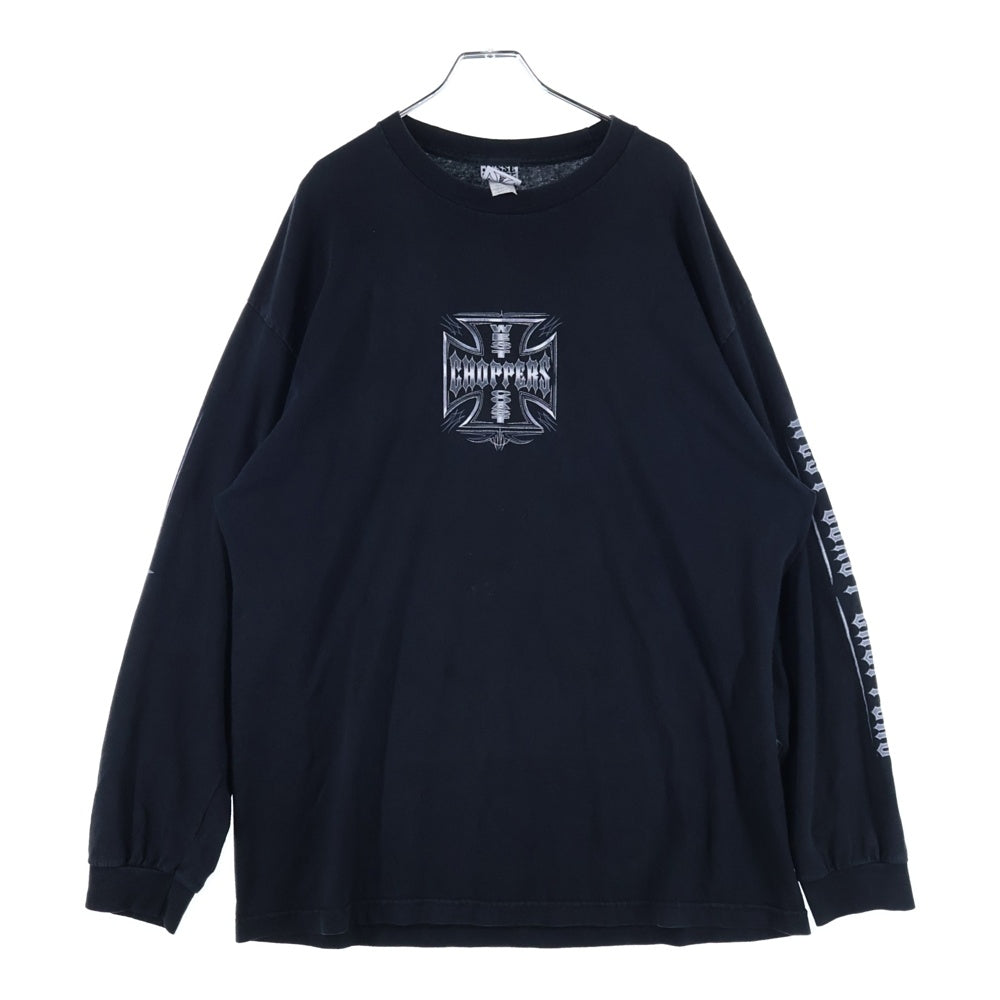 VINTAGE(ヴィンテージ) 90S WEST COAST CHOPPERS L/S TEE 両面プリント長袖Tシャツ 長袖カットソー ブラック