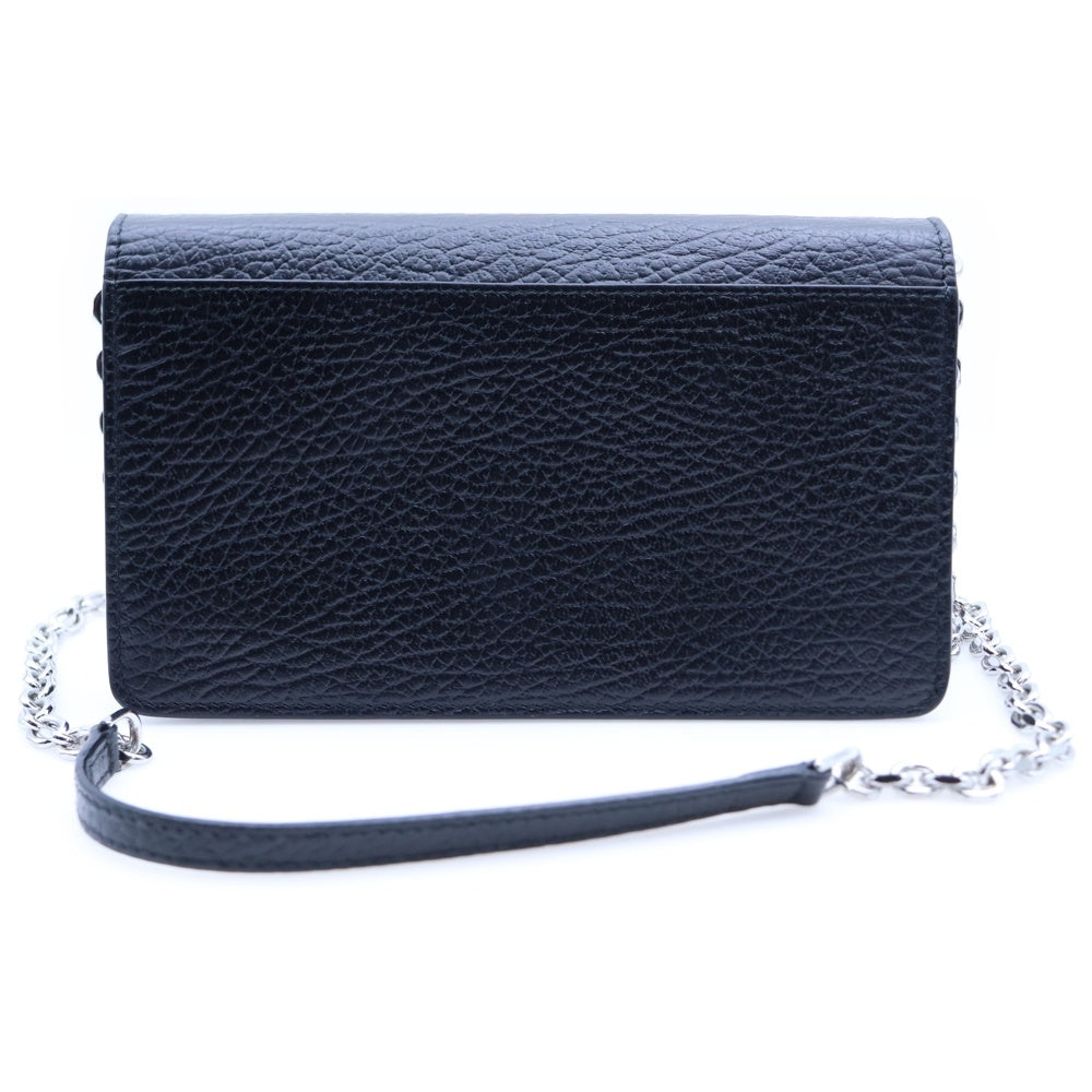 Maison Margiela 11(メゾンマルジェラ11) 4ステッチチェーンウォレット レザーショルダー ブラック SA3U0008