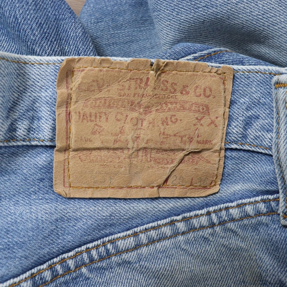 Levi's(リーバイス) 70-80s 66前期 ボタン裏刻印6 両面Rタブ デニム パンツ インディゴ