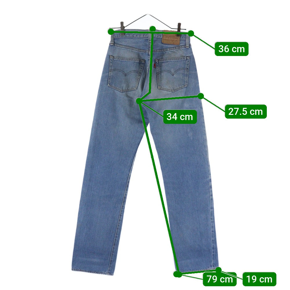 Levi's(リーバイス) 70-80s 66前期 ボタン裏刻印6 両面Rタブ デニム パンツ インディゴ