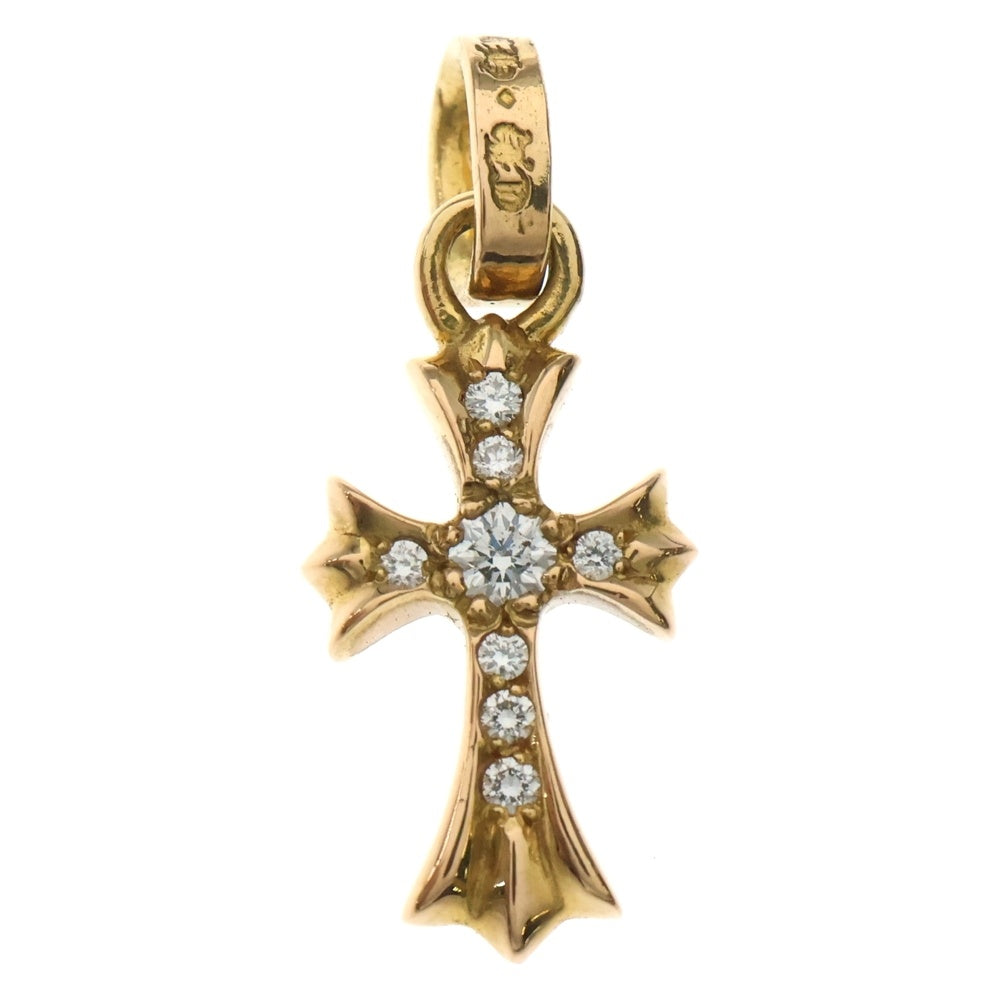CHROME HEARTS(クロムハーツ) 22K CRS BBYFAT P/DIA ベイビーファットクロス PAVEダイヤ ペンダントトップ ゴールド BCA035